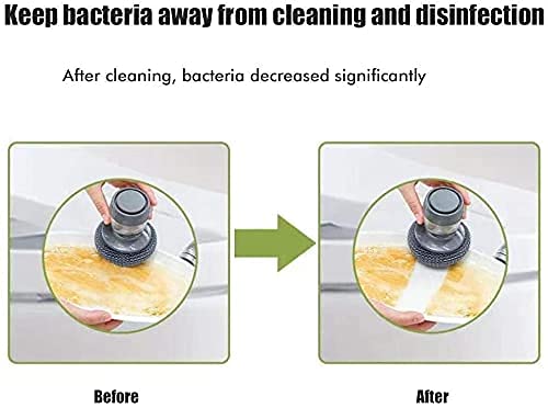 Soap Dispensing Dish Brush – Kitchen Cleaning Brush with Built-in Liquid Dispenser
