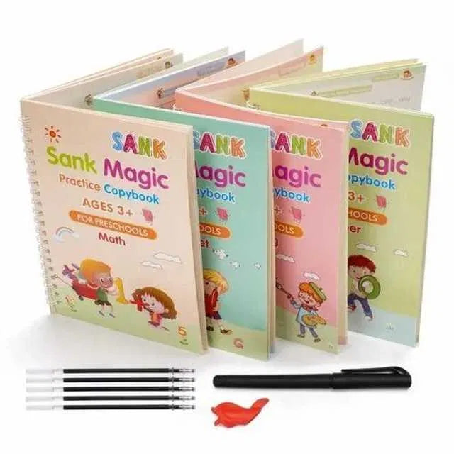 Magic Practice Copybook Set | Reusable Handwriting Books for Kids