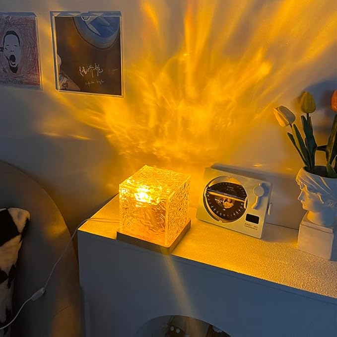 Aurora Wave Crystal Lamp™ – Romantic LED Ocean Glow Night Light for Bedroom & Home Decor