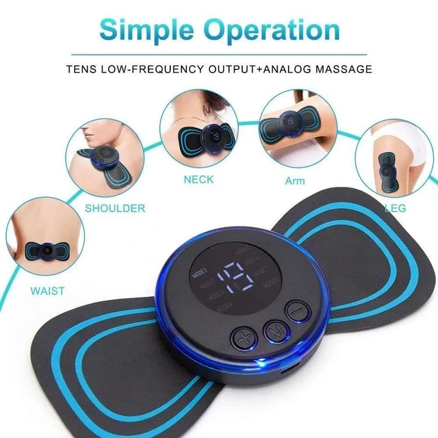 Mini Electric Massager – 8 Modes & 19 Intensity Levels