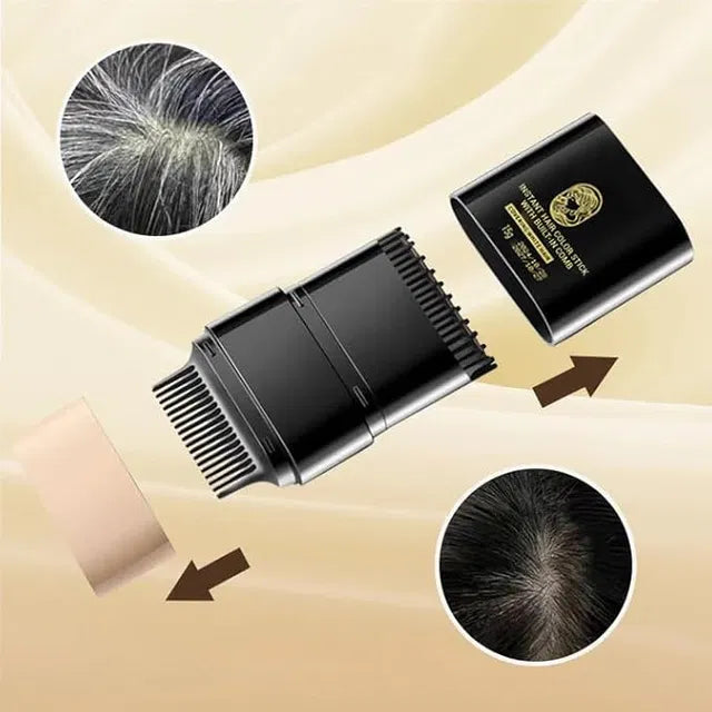 Instant Hair Dye Stick with Built-in Comb – 2-in-1 Gray Hair Touch-Up Solution